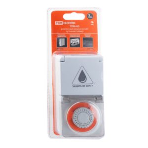 TDM Electric Таймер механический, влагозащищенный ТРМ-03