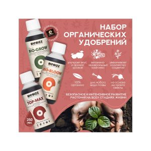 BioBizz Набор Indoor Pack 3х0.25 л