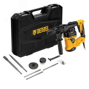 Denzel Перфоратор электрический RHV-1250-30, SDS-plus, 1250 Вт, 5 Дж, 3 плюс 1 реж. 26612