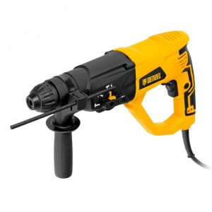 Denzel Перфоратор электрический RH-1050-26, SDS-plus, 1050 Вт, 3,2 Дж, 3 плюс 1 реж. 26608