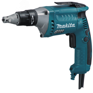 Makita Шуруповерт 570Вт, 0-6000об/м, HEX1/4'', подсветка, шнур 4м FS6300