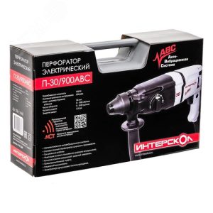Интерскол Перфоратор П-30/900АВС SDS plus, с анти-вибрационной сист. (кейс) 86.1.4.40